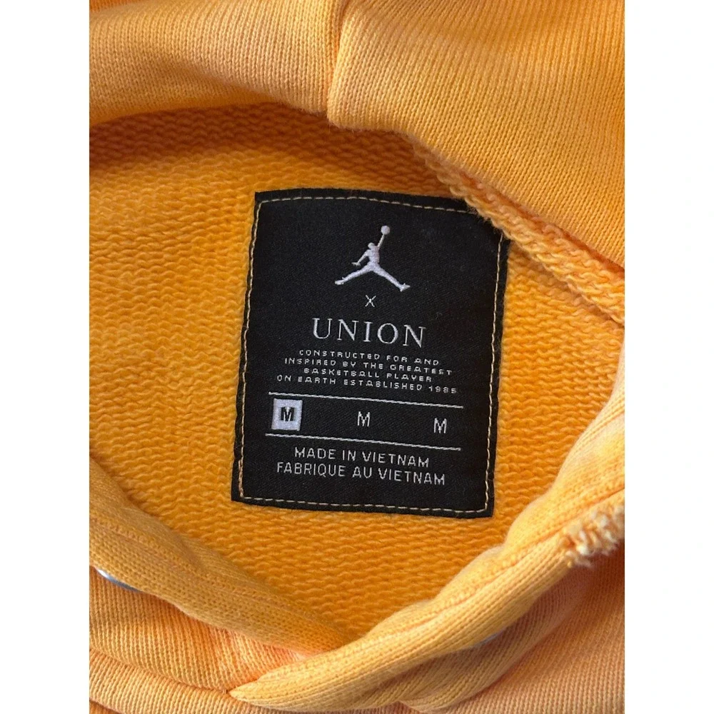Nike Air Jordan‎ x Union M J FLC Hoodie 'Sport Gold' Medium
